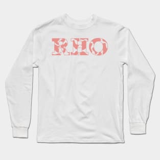 Rho Cow Pattern Long Sleeve T-Shirt